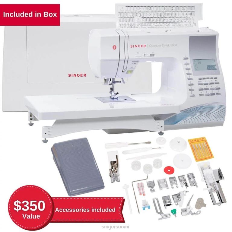 quantum stylist 9960 ompelukone TT64X40 SINGER koneita